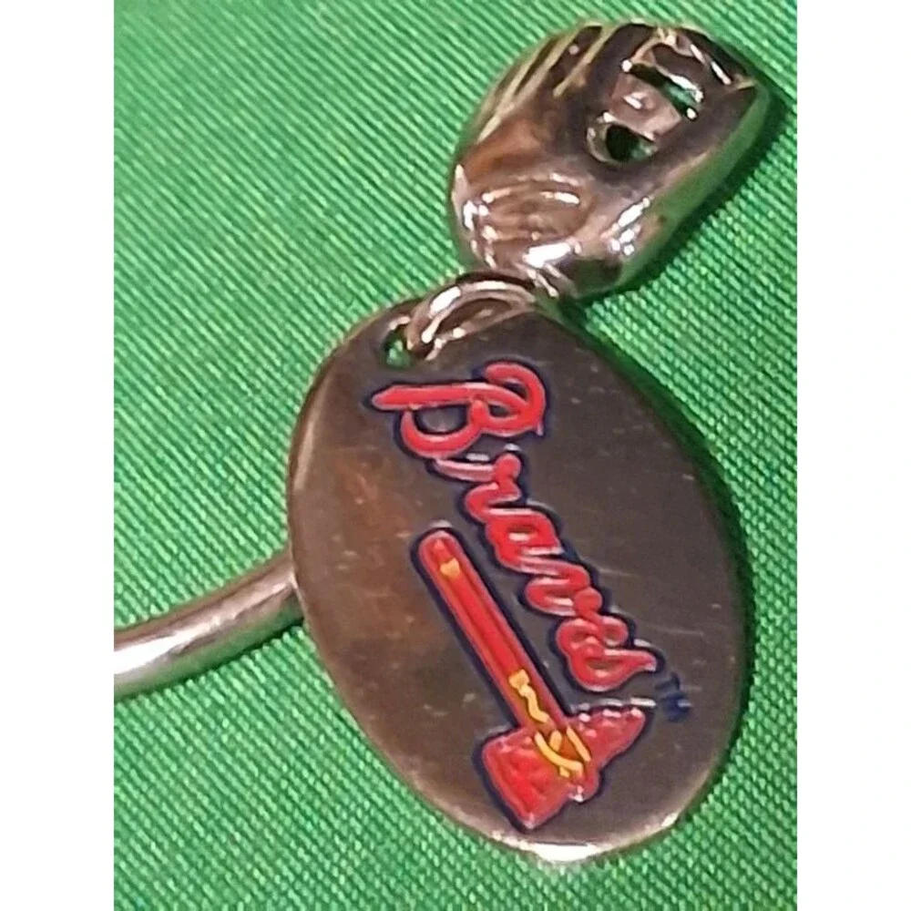 Vintage 2005 Atlanta Braves Horseshoe Screw-Ball Keychain MLB Aminco